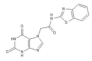 N-(1,3-benzothiazol-2-yl)-2-(2,6-diketo-3H-purin-7-yl)acetamide