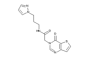 2-(4-ketothieno[3,2-d]pyrimidin-3-yl)-N-(3-pyrazol-1-ylpropyl)acetamide