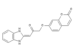 7-[3-(1,3-dihydrobenzimidazol-2-ylidene)-2-keto-propoxy]coumarin