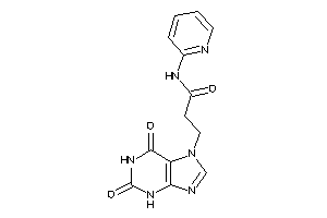 3-(2,6-diketo-3H-purin-7-yl)-N-(2-pyridyl)propionamide