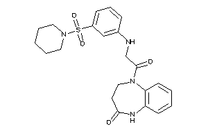 1-[2-(3-piperidinosulfonylanilino)acetyl]-3,5-dihydro-2H-1,5-benzodiazepin-4-one