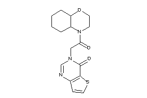 3-[2-(2,3,4a,5,6,7,8,8a-octahydrobenzo[b][1,4]oxazin-4-yl)-2-keto-ethyl]thieno[3,2-d]pyrimidin-4-one