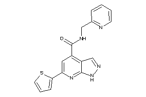 N-(2-pyridylmethyl)-6-(2-thienyl)-1H-pyrazolo[3,4-b]pyridine-4-carboxamide