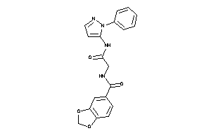 Image of N-[2-keto-2-[(2-phenylpyrazol-3-yl)amino]ethyl]-piperonylamide