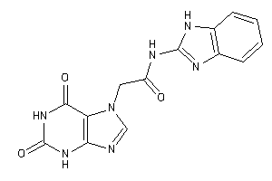 N-(1H-benzimidazol-2-yl)-2-(2,6-diketo-3H-purin-7-yl)acetamide