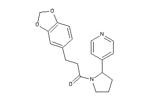 3-(1,3-benzodioxol-5-yl)-1-[2-(4-pyridyl)pyrrolidino]propan-1-one