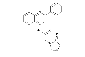 2-(4-ketothiazolidin-3-yl)-N-(2-phenyl-4-quinolyl)acetamide