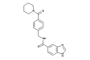 N-[4-(piperidine-1-carbonyl)benzyl]-1H-benzimidazole-5-carboxamide