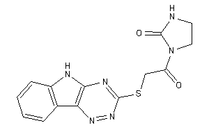 1-[2-(5H-[1,2,4]triazino[5,6-b]indol-3-ylthio)acetyl]-2-imidazolidinone