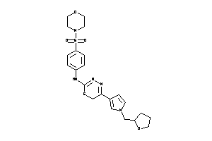 Image of (4-morpholinosulfonylphenyl)-[5-[1-(tetrahydrofurfuryl)pyrrol-3-yl]-6H-1,3,4-thiadiazin-2-yl]amine
