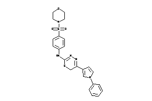 (4-morpholinosulfonylphenyl)-[5-(1-phenylpyrrol-3-yl)-6H-1,3,4-thiadiazin-2-yl]amine