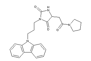 3-(3-carbazol-9-ylpropyl)-5-(2-keto-2-pyrrolidino-ethyl)hydantoin