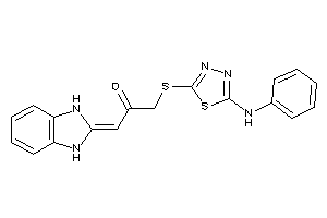 1-[(5-anilino-1,3,4-thiadiazol-2-yl)thio]-3-(1,3-dihydrobenzimidazol-2-ylidene)acetone