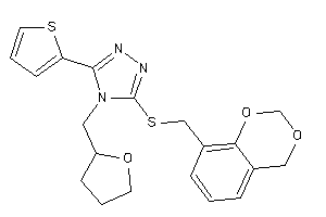 3-(4H-1,3-benzodioxin-8-ylmethylthio)-4-(tetrahydrofurfuryl)-5-(2-thienyl)-1,2,4-triazole