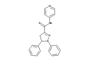 1,5-diphenyl-N-(4-pyridyl)-2-pyrazoline-3-carboxamide