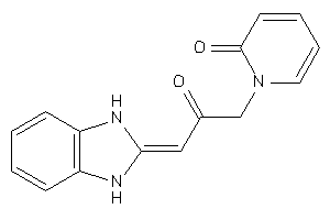 1-[3-(1,3-dihydrobenzimidazol-2-ylidene)-2-keto-propyl]-2-pyridone
