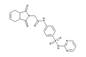 2-(1,3-diketo-3a,4,7,7a-tetrahydroisoindol-2-yl)-N-[4-(2-pyrimidylsulfamoyl)phenyl]acetamide