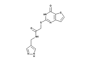 2-[(4-keto-3H-thieno[3,2-d]pyrimidin-2-yl)thio]-N-(1H-pyrazol-4-ylmethyl)acetamide