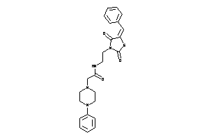 N-[2-(5-benzal-2,4-diketo-thiazolidin-3-yl)ethyl]-2-(4-phenylpiperazino)acetamide