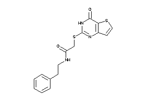 2-[(4-keto-3H-thieno[3,2-d]pyrimidin-2-yl)thio]-N-phenethyl-acetamide