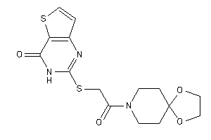 2-[[2-(1,4-dioxa-8-azaspiro[4.5]decan-8-yl)-2-keto-ethyl]thio]-3H-thieno[3,2-d]pyrimidin-4-one