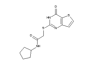 Image of N-cyclopentyl-2-[(4-keto-3H-thieno[3,2-d]pyrimidin-2-yl)thio]acetamide