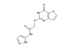 Image of 2-[(4-keto-3H-thieno[3,2-d]pyrimidin-2-yl)thio]-N-(1H-pyrazol-5-yl)acetamide