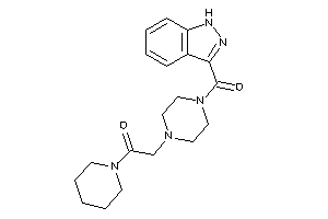 2-[4-(1H-indazole-3-carbonyl)piperazino]-1-piperidino-ethanone