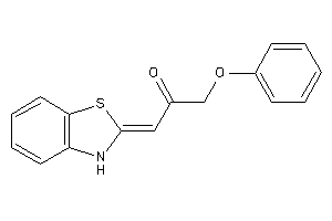 1-(3H-1,3-benzothiazol-2-ylidene)-3-phenoxy-acetone