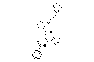 N-[3-keto-3-(2-phenethyliminothiazolidin-3-yl)-1-phenyl-propyl]benzamide