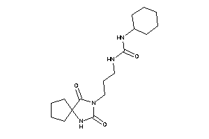 1-cyclohexyl-3-[3-(2,4-diketo-1,3-diazaspiro[4.4]nonan-3-yl)propyl]urea