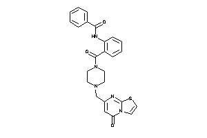 N-[2-[4-[(5-ketothiazolo[3,2-a]pyrimidin-7-yl)methyl]piperazine-1-carbonyl]phenyl]benzamide