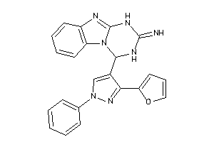 [4-[3-(2-furyl)-1-phenyl-pyrazol-4-yl]-3,4-dihydro-1H-[1,3,5]triazino[1,2-a]benzimidazol-2-ylidene]amine