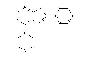 4-(6-phenylthieno[2,3-d]pyrimidin-4-yl)morpholine