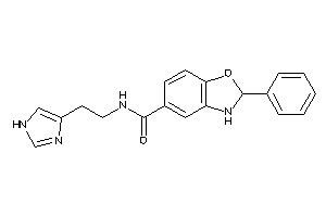 Image of N-[2-(1H-imidazol-4-yl)ethyl]-2-phenyl-2,3-dihydro-1,3-benzoxazole-5-carboxamide