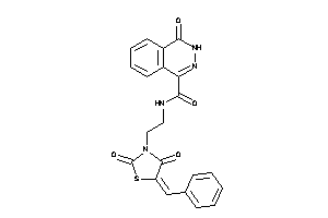 N-[2-(5-benzal-2,4-diketo-thiazolidin-3-yl)ethyl]-4-keto-3H-phthalazine-1-carboxamide