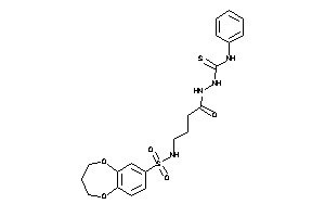 Image of 1-[4-(3,4-dihydro-2H-1,5-benzodioxepin-7-ylsulfonylamino)butanoylamino]-3-phenyl-thiourea
