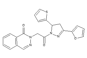 2-[2-[3-(2-furyl)-5-(2-thienyl)-2-pyrazolin-1-yl]-2-keto-ethyl]phthalazin-1-one