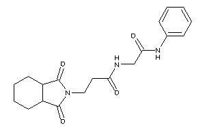 N-(2-anilino-2-keto-ethyl)-3-(1,3-diketo-3a,4,5,6,7,7a-hexahydroisoindol-2-yl)propionamide