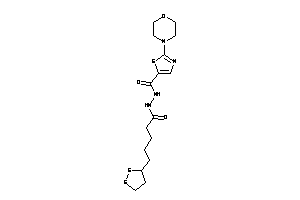 N'-[5-(dithiolan-3-yl)pentanoyl]-2-morpholino-thiazole-5-carbohydrazide