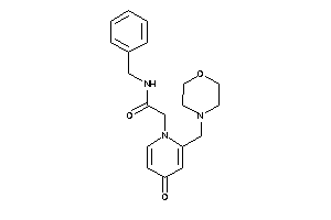 N-benzyl-2-[4-keto-2-(morpholinomethyl)-1-pyridyl]acetamide