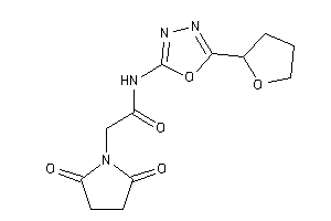 Image of 2-succinimido-N-[5-(tetrahydrofuryl)-1,3,4-oxadiazol-2-yl]acetamide