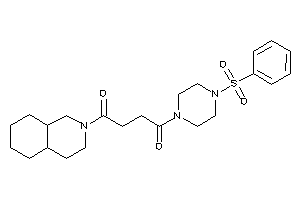 1-(3,4,4a,5,6,7,8,8a-octahydro-1H-isoquinolin-2-yl)-4-(4-besylpiperazino)butane-1,4-dione