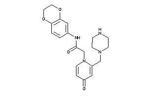 N-(2,3-dihydro-1,4-benzodioxin-6-yl)-2-[4-keto-2-(piperazinomethyl)-1-pyridyl]acetamide