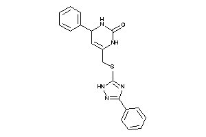 4-phenyl-6-[[(3-phenyl-1H-1,2,4-triazol-5-yl)thio]methyl]-3,4-dihydro-1H-pyrimidin-2-one