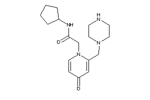 N-cyclopentyl-2-[4-keto-2-(piperazinomethyl)-1-pyridyl]acetamide