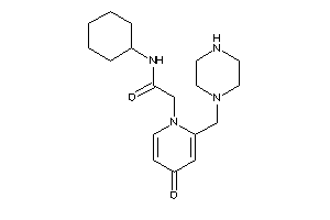 N-cyclohexyl-2-[4-keto-2-(piperazinomethyl)-1-pyridyl]acetamide