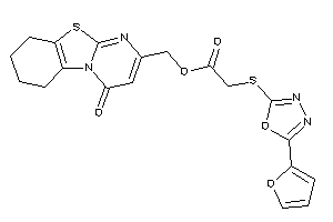 2-[[5-(2-furyl)-1,3,4-oxadiazol-2-yl]thio]acetic Acid (4-keto-6,7,8,9-tetrahydropyrimido[2,1-b][1,3]benzothiazol-2-yl)methyl Ester