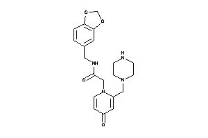 2-[4-keto-2-(piperazinomethyl)-1-pyridyl]-N-piperonyl-acetamide