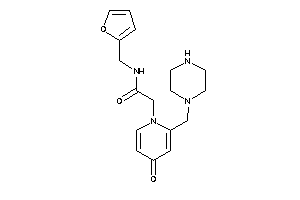 N-(2-furfuryl)-2-[4-keto-2-(piperazinomethyl)-1-pyridyl]acetamide